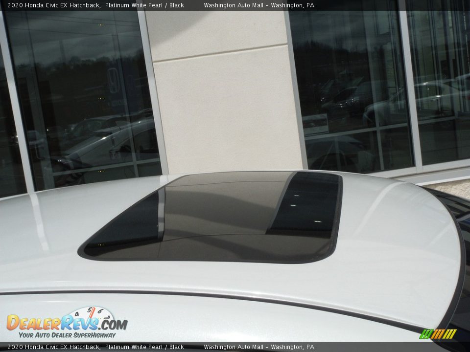 2020 Honda Civic EX Hatchback Platinum White Pearl / Black Photo #3