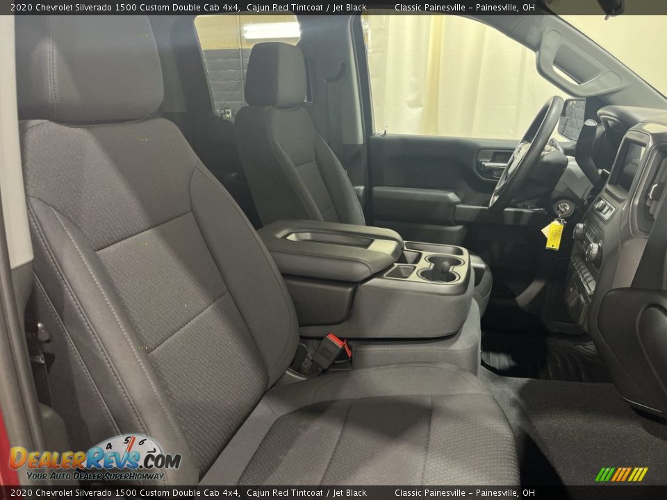 2020 Chevrolet Silverado 1500 Custom Double Cab 4x4 Cajun Red Tintcoat / Jet Black Photo #24