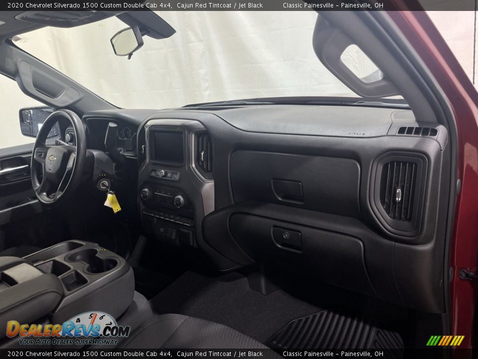 2020 Chevrolet Silverado 1500 Custom Double Cab 4x4 Cajun Red Tintcoat / Jet Black Photo #25