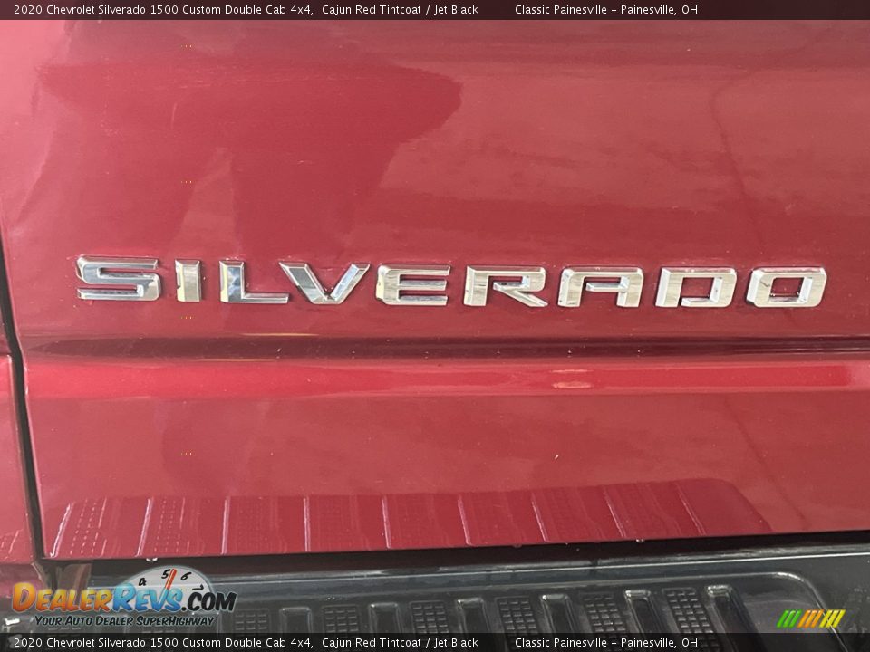2020 Chevrolet Silverado 1500 Custom Double Cab 4x4 Cajun Red Tintcoat / Jet Black Photo #28