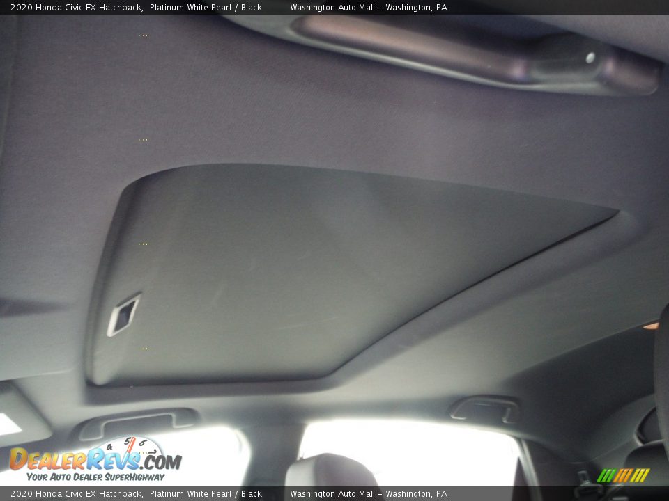 2020 Honda Civic EX Hatchback Platinum White Pearl / Black Photo #9