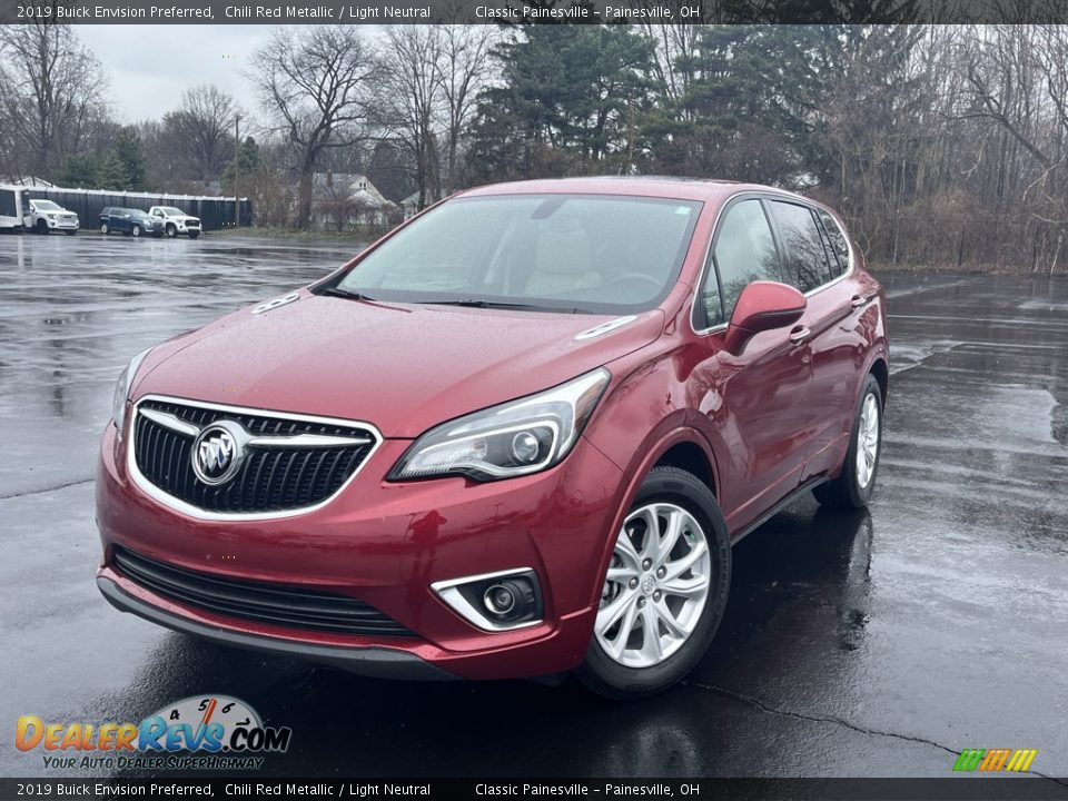 Chili Red Metallic 2019 Buick Envision Preferred Photo #1