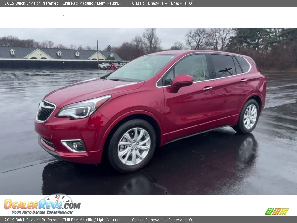 Chili Red Metallic 2019 Buick Envision Preferred Photo #4