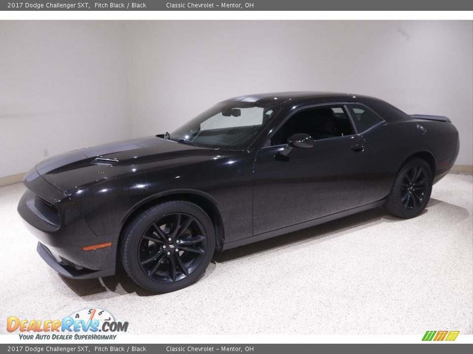 2017 Dodge Challenger SXT Pitch Black / Black Photo #3