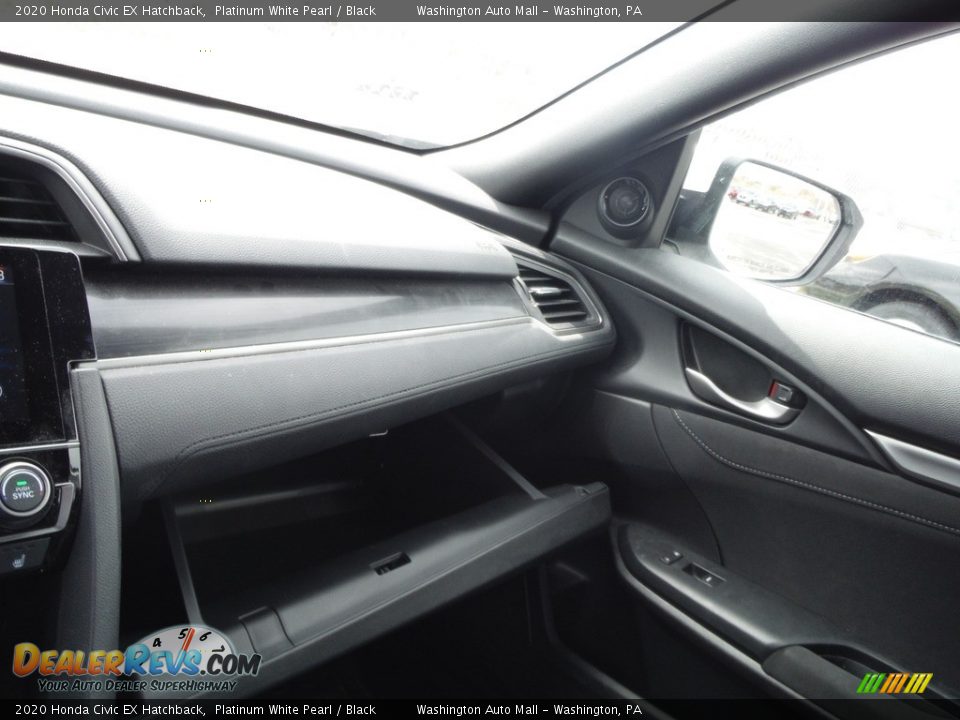 2020 Honda Civic EX Hatchback Platinum White Pearl / Black Photo #24