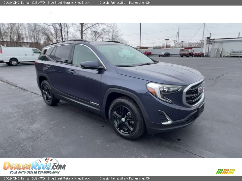 2019 GMC Terrain SLE AWD Blue Steel Metallic / Jet Black Photo #2