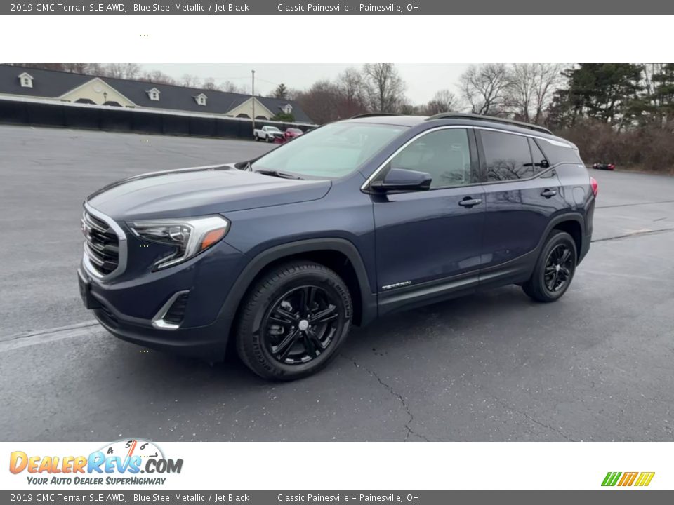 2019 GMC Terrain SLE AWD Blue Steel Metallic / Jet Black Photo #4