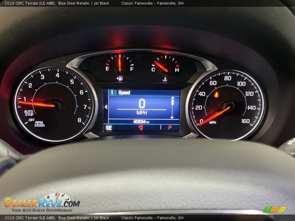 2019 GMC Terrain SLE AWD Blue Steel Metallic / Jet Black Photo #11