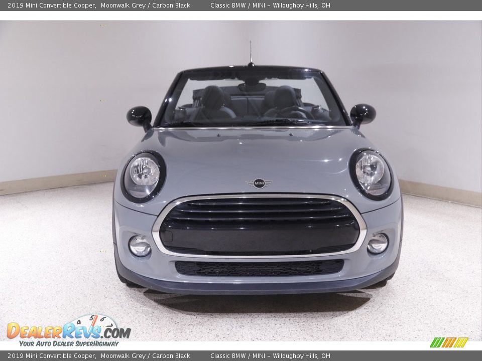 2019 Mini Convertible Cooper Moonwalk Grey / Carbon Black Photo #3