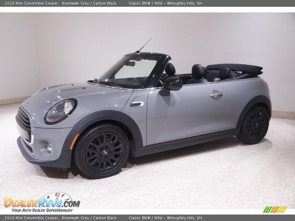 2019 Mini Convertible Cooper Moonwalk Grey / Carbon Black Photo #4