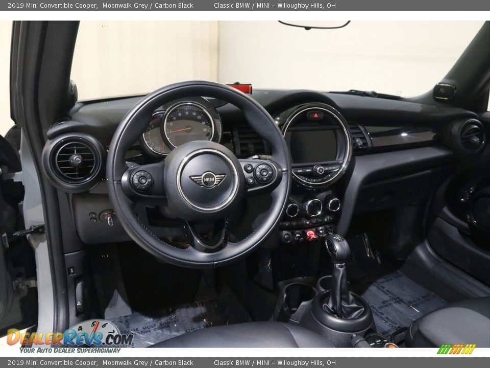 2019 Mini Convertible Cooper Moonwalk Grey / Carbon Black Photo #7