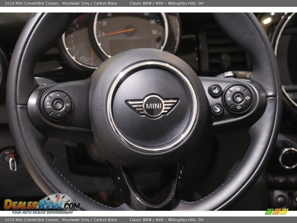 2019 Mini Convertible Cooper Moonwalk Grey / Carbon Black Photo #8