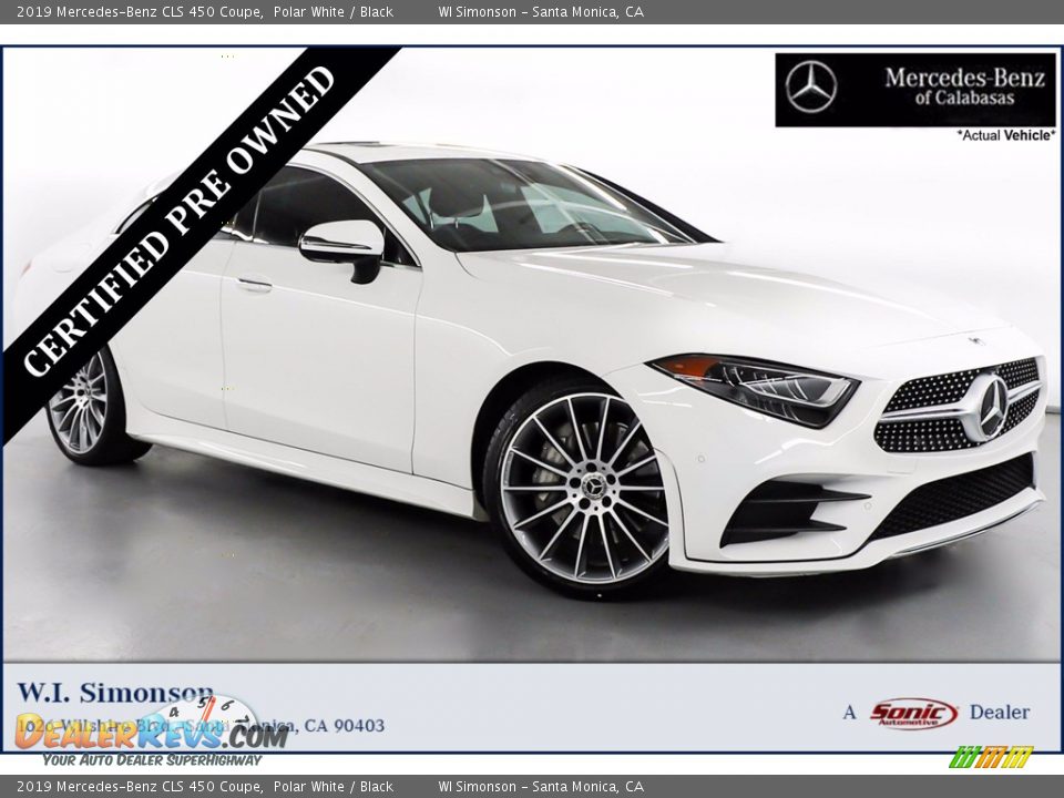 2019 Mercedes-Benz CLS 450 Coupe Polar White / Black Photo #1