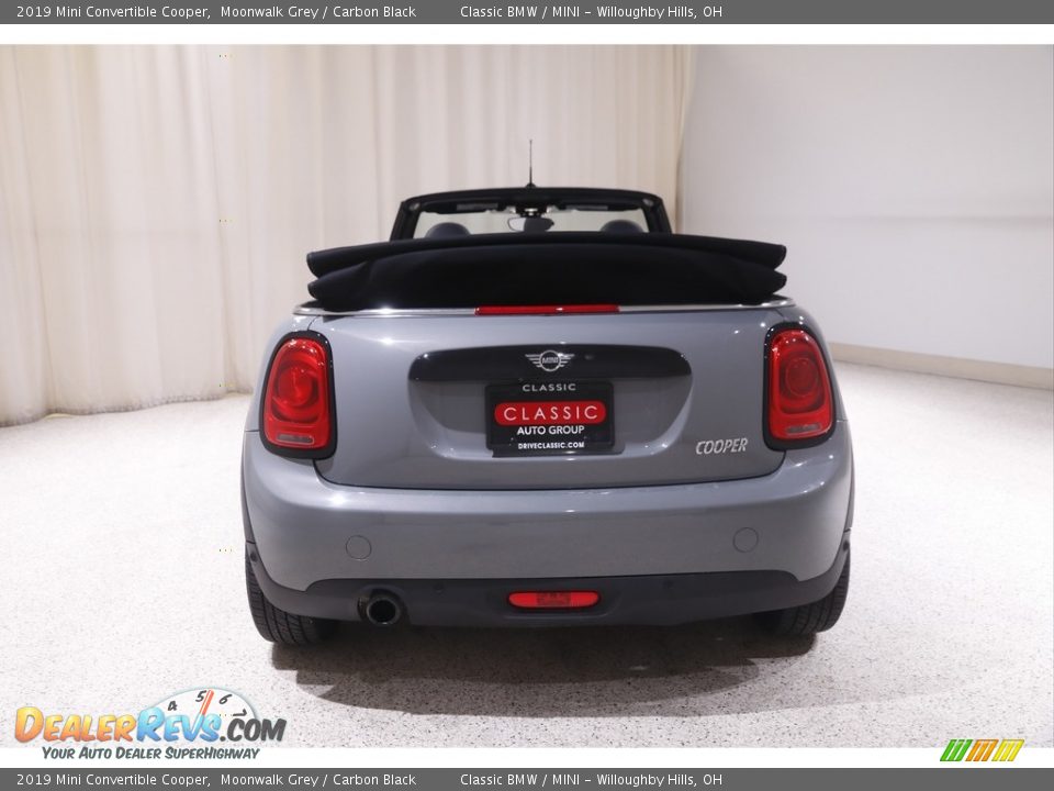 2019 Mini Convertible Cooper Moonwalk Grey / Carbon Black Photo #18