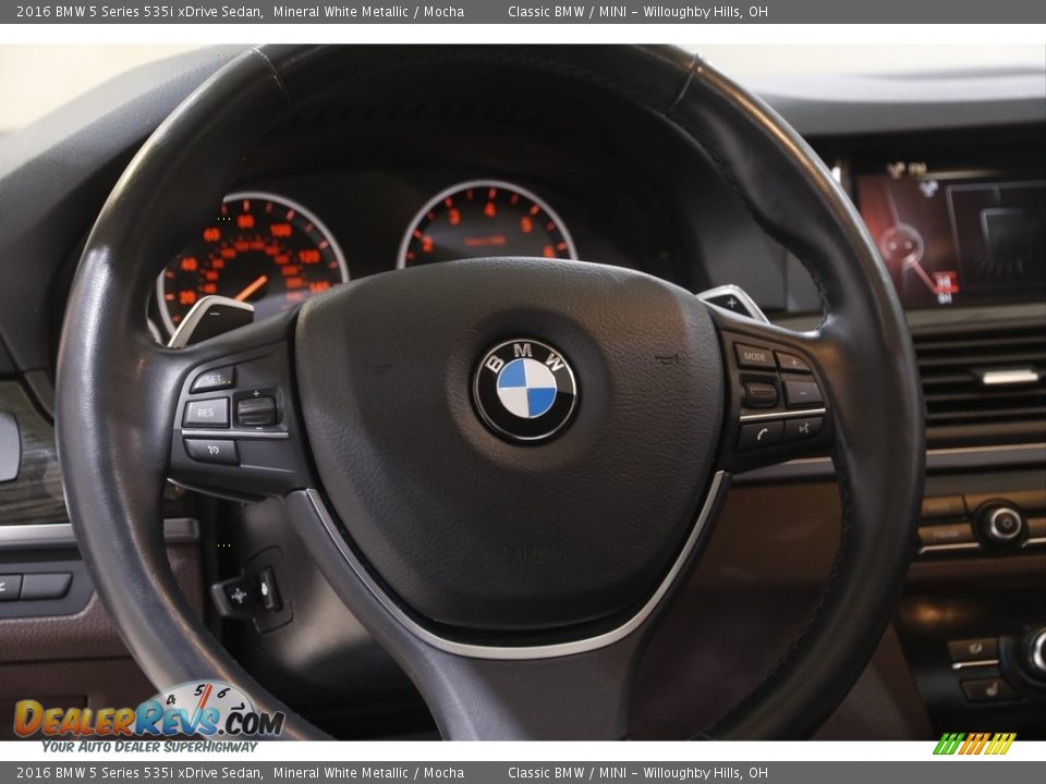 2016 BMW 5 Series 535i xDrive Sedan Steering Wheel Photo #7