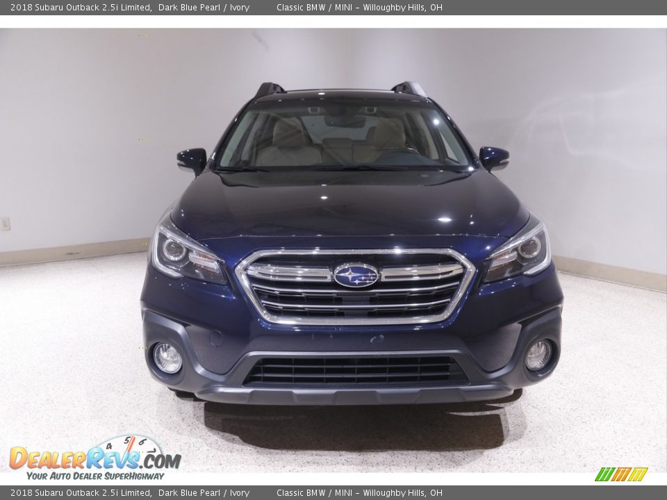 2018 Subaru Outback 2.5i Limited Dark Blue Pearl / Ivory Photo #2