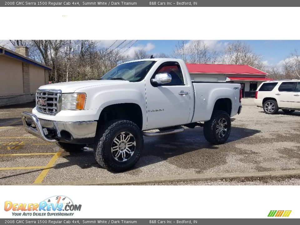 2008 GMC Sierra 1500 Regular Cab 4x4 Summit White / Dark Titanium Photo #1