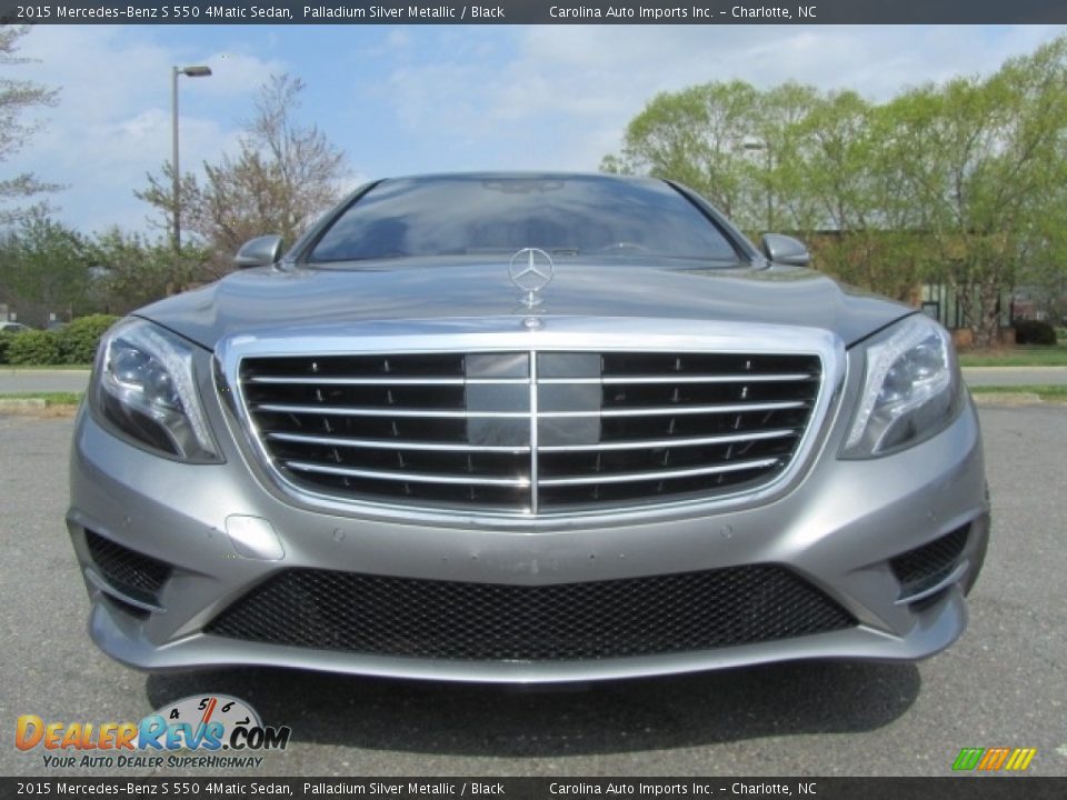 2015 Mercedes-Benz S 550 4Matic Sedan Palladium Silver Metallic / Black Photo #4