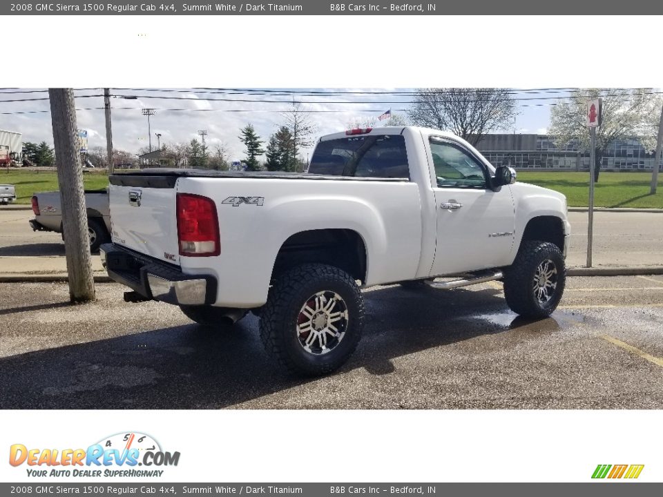 2008 GMC Sierra 1500 Regular Cab 4x4 Summit White / Dark Titanium Photo #6