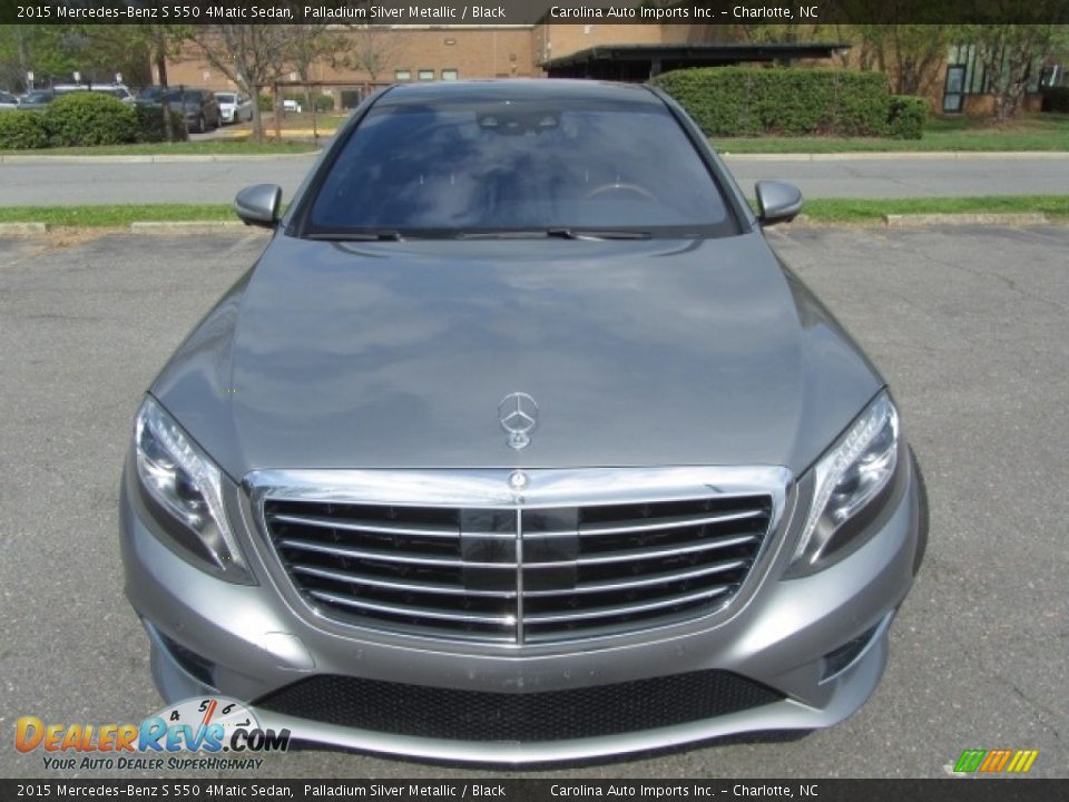 2015 Mercedes-Benz S 550 4Matic Sedan Palladium Silver Metallic / Black Photo #5