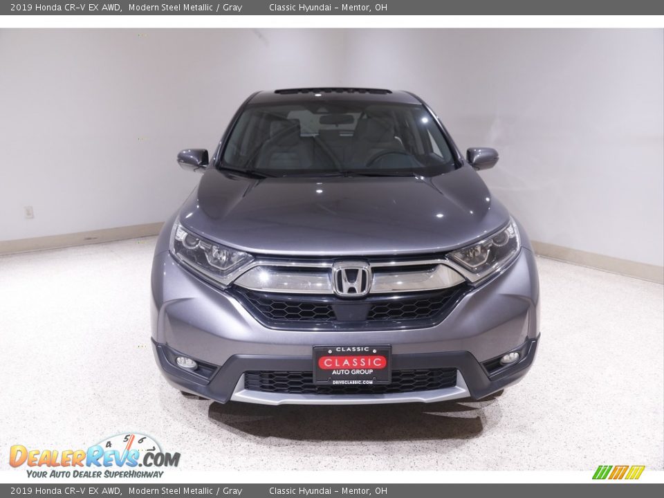 2019 Honda CR-V EX AWD Modern Steel Metallic / Gray Photo #2