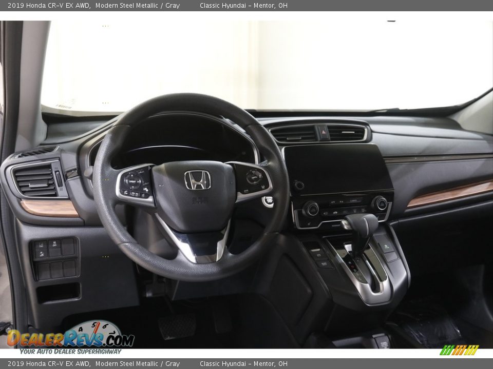 2019 Honda CR-V EX AWD Modern Steel Metallic / Gray Photo #6