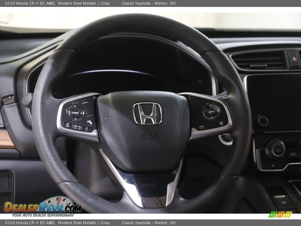 2019 Honda CR-V EX AWD Modern Steel Metallic / Gray Photo #7