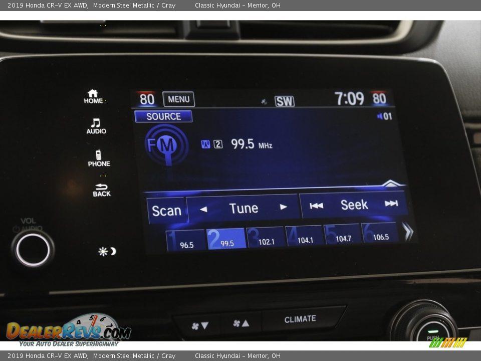 2019 Honda CR-V EX AWD Modern Steel Metallic / Gray Photo #10