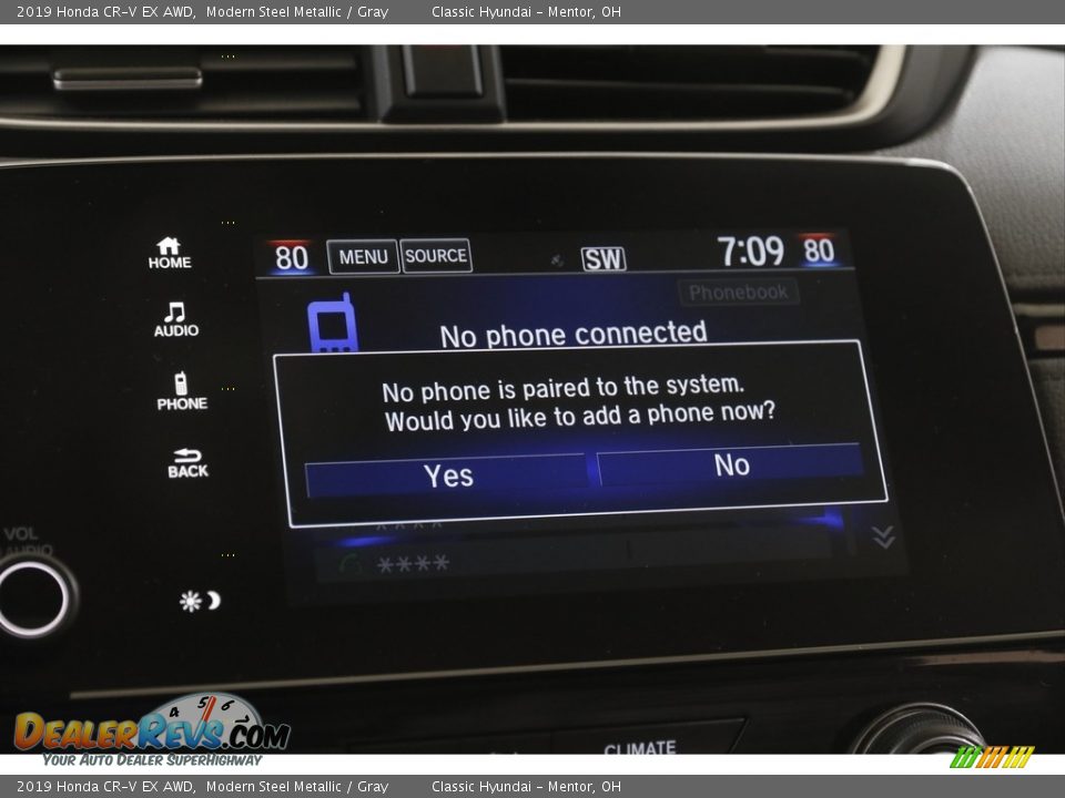 2019 Honda CR-V EX AWD Modern Steel Metallic / Gray Photo #11