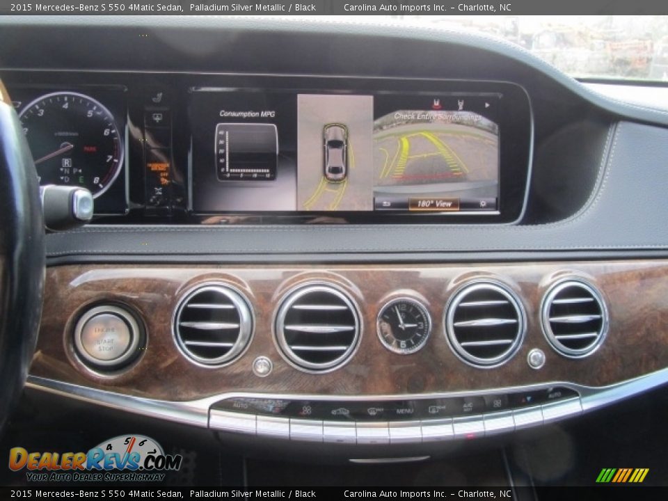 2015 Mercedes-Benz S 550 4Matic Sedan Palladium Silver Metallic / Black Photo #16