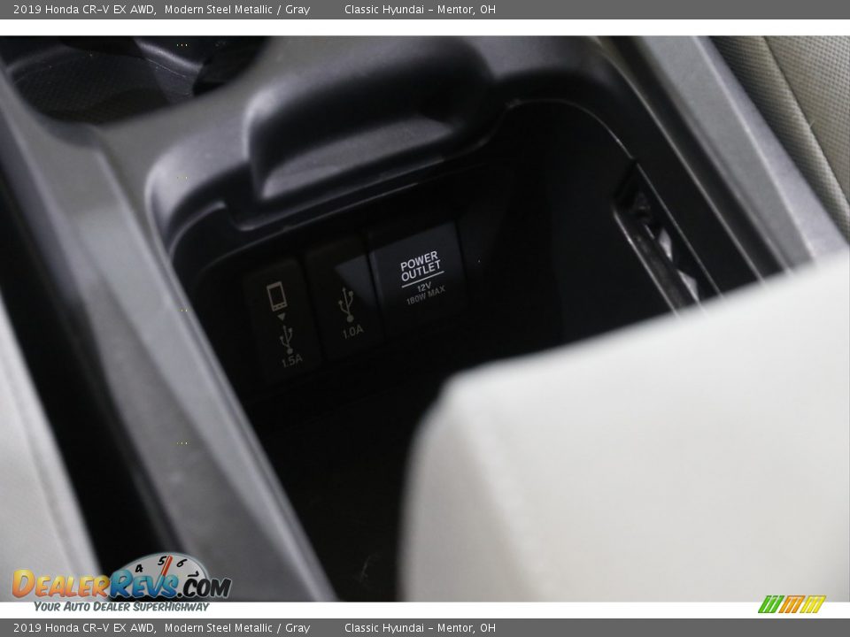 2019 Honda CR-V EX AWD Modern Steel Metallic / Gray Photo #15