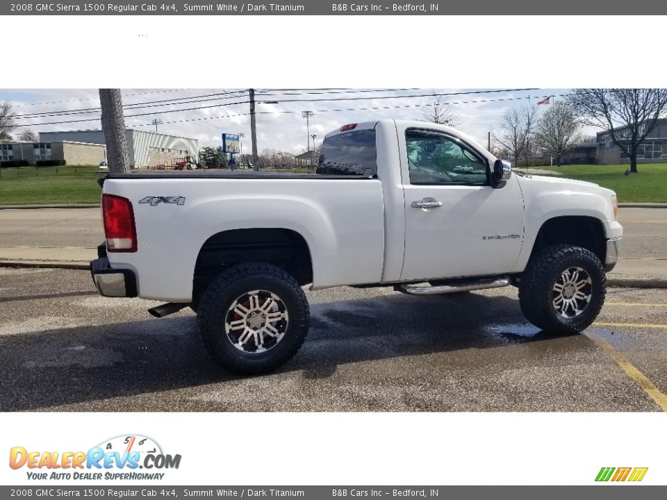 2008 GMC Sierra 1500 Regular Cab 4x4 Summit White / Dark Titanium Photo #21