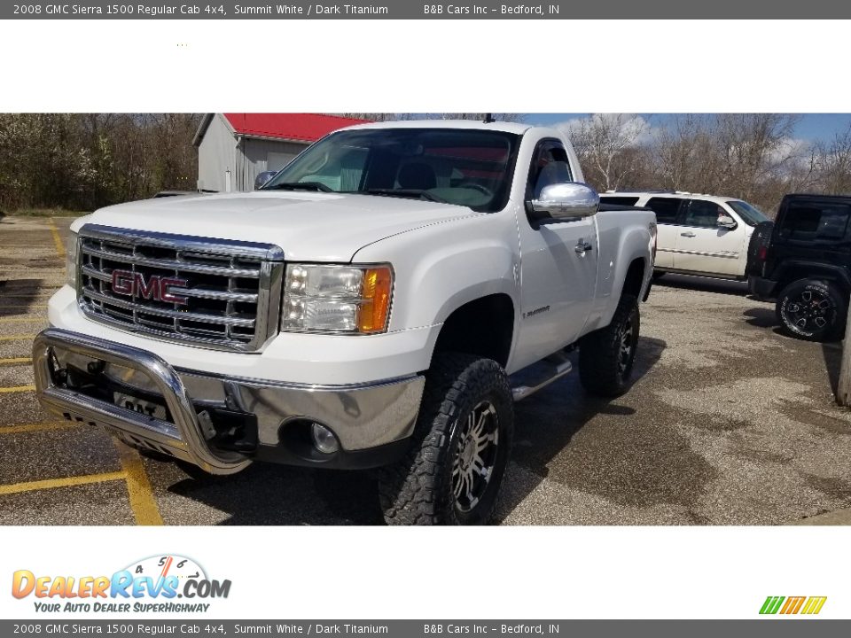 2008 GMC Sierra 1500 Regular Cab 4x4 Summit White / Dark Titanium Photo #22