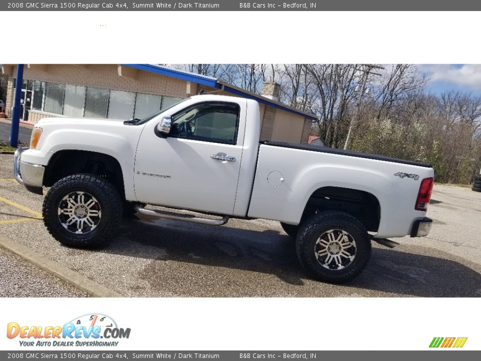 2008 GMC Sierra 1500 Regular Cab 4x4 Summit White / Dark Titanium Photo #23