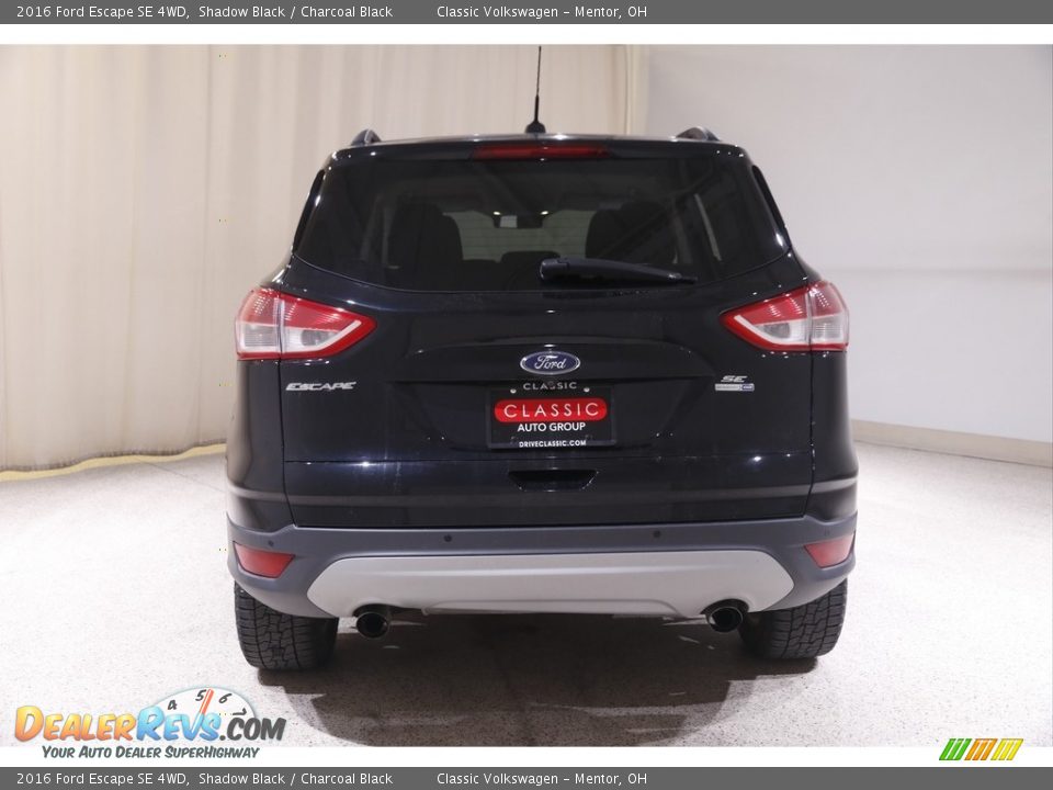 2016 Ford Escape SE 4WD Shadow Black / Charcoal Black Photo #17