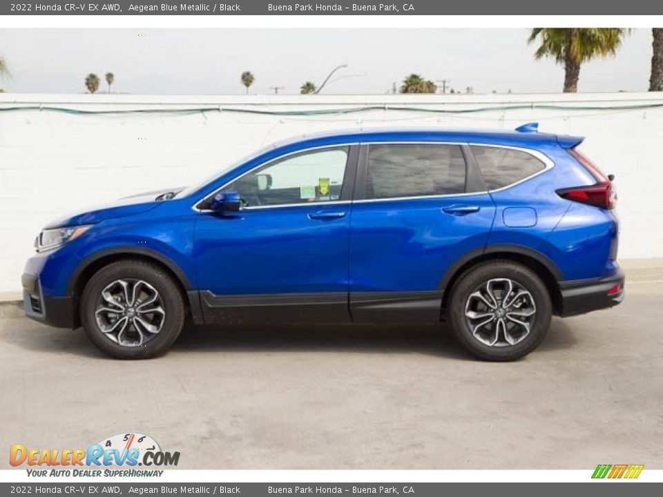 Aegean Blue Metallic 2022 Honda CR-V EX AWD Photo #4