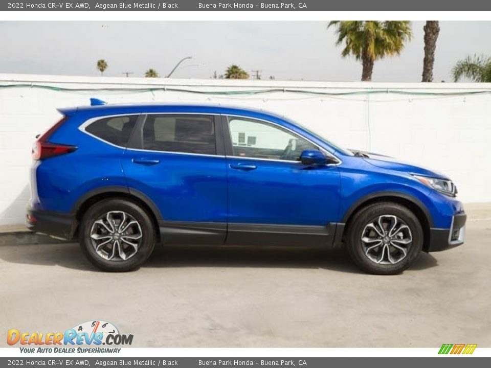 Aegean Blue Metallic 2022 Honda CR-V EX AWD Photo #6