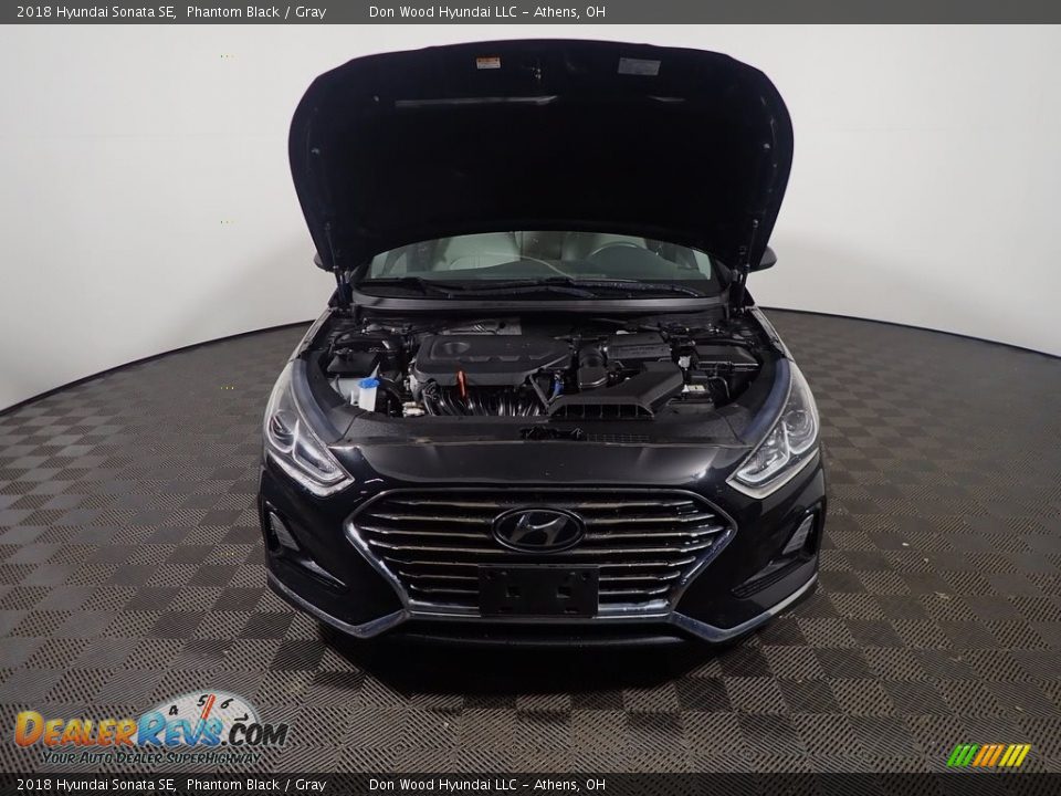 2018 Hyundai Sonata SE Phantom Black / Gray Photo #6