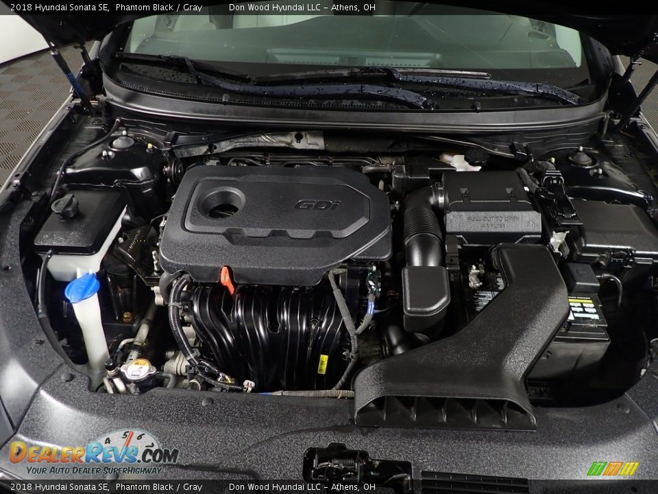 2018 Hyundai Sonata SE Phantom Black / Gray Photo #7