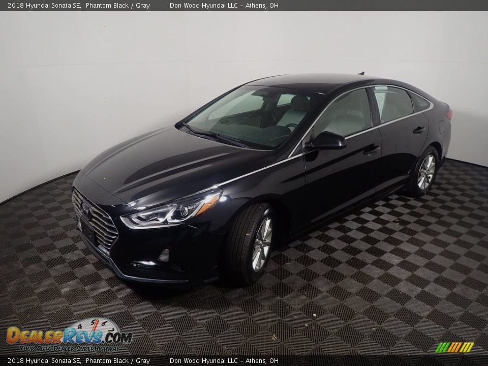 2018 Hyundai Sonata SE Phantom Black / Gray Photo #9