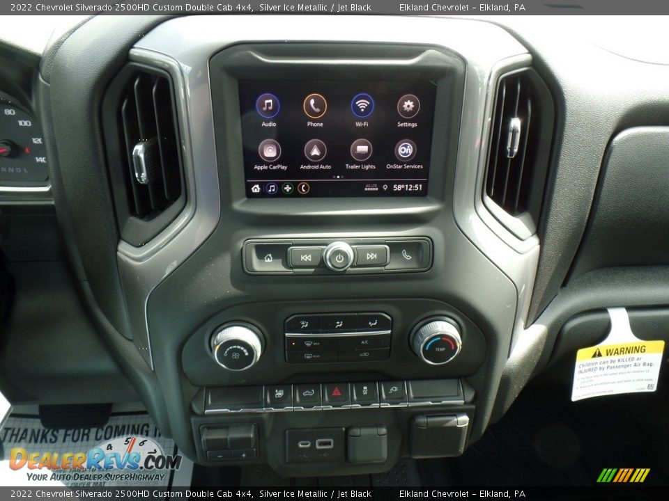 Controls of 2022 Chevrolet Silverado 2500HD Custom Double Cab 4x4 Photo #27