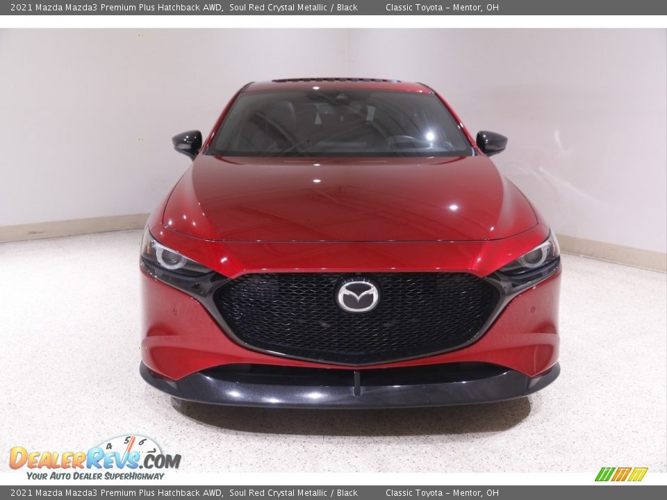 2021 Mazda Mazda3 Premium Plus Hatchback AWD Soul Red Crystal Metallic / Black Photo #2