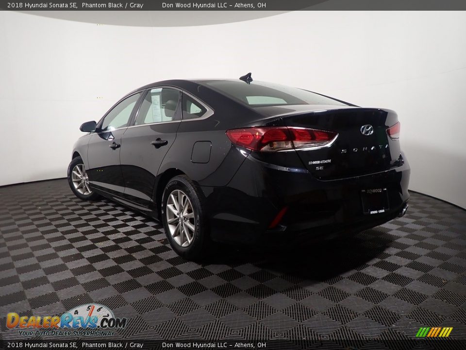 2018 Hyundai Sonata SE Phantom Black / Gray Photo #11