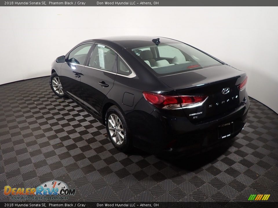 2018 Hyundai Sonata SE Phantom Black / Gray Photo #12
