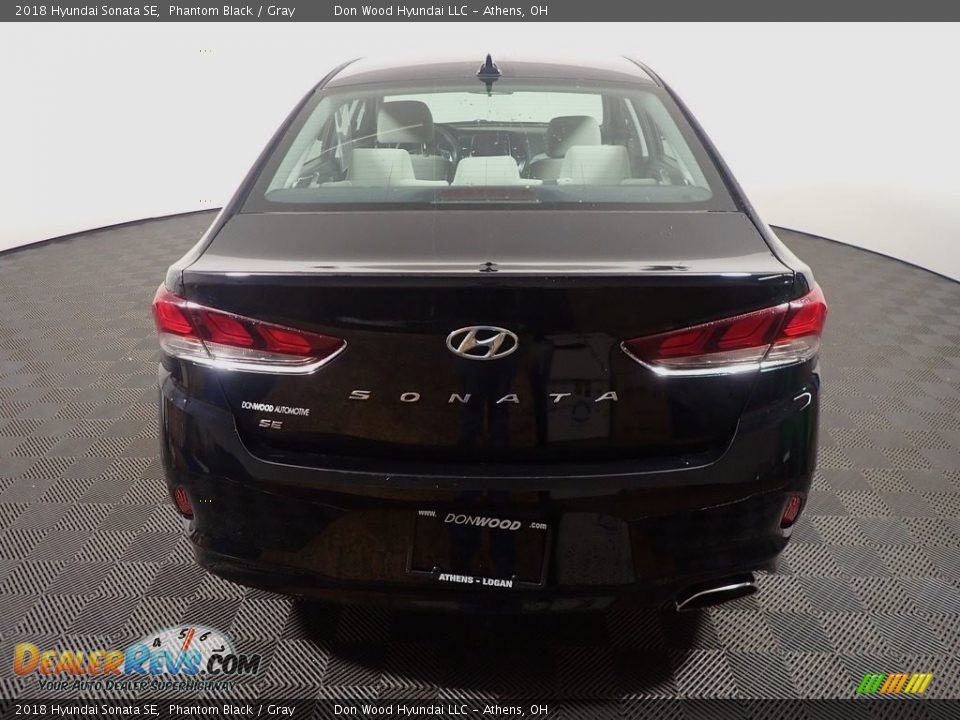 2018 Hyundai Sonata SE Phantom Black / Gray Photo #13