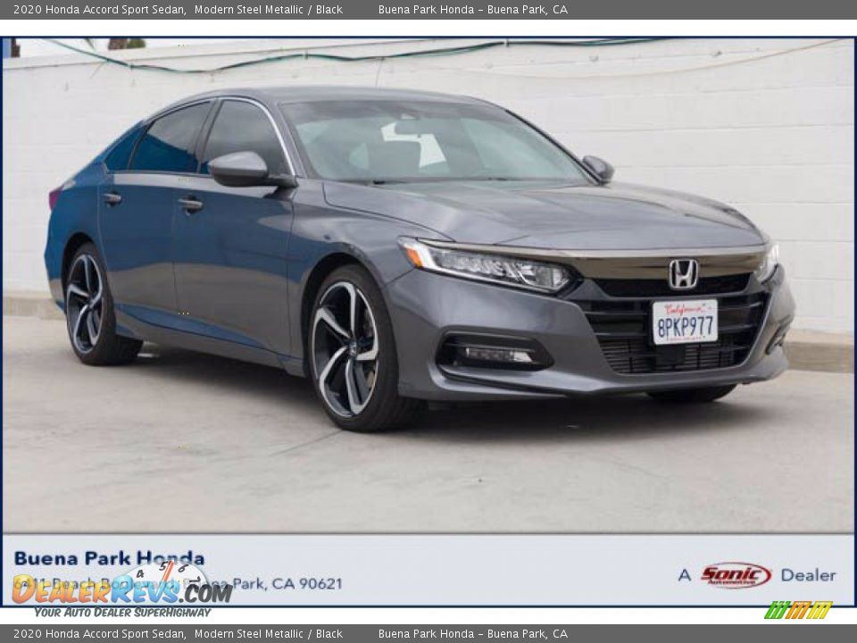 2020 Honda Accord Sport Sedan Modern Steel Metallic / Black Photo #1