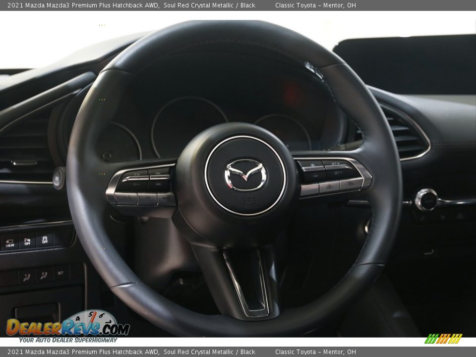 2021 Mazda Mazda3 Premium Plus Hatchback AWD Steering Wheel Photo #7