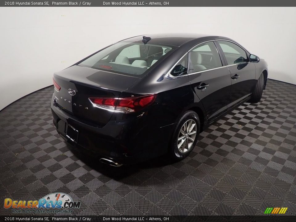 2018 Hyundai Sonata SE Phantom Black / Gray Photo #17