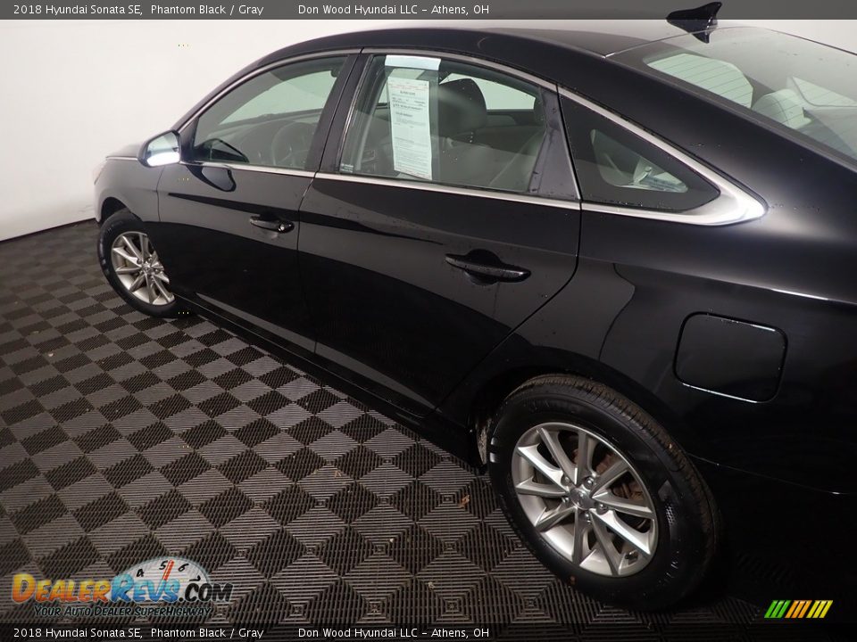 2018 Hyundai Sonata SE Phantom Black / Gray Photo #18