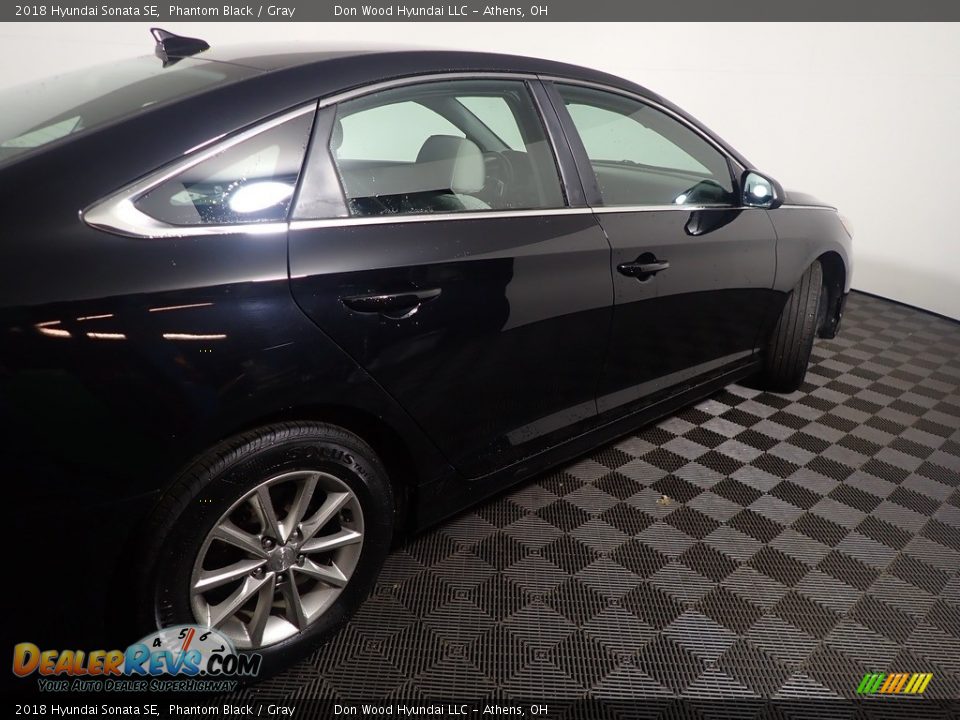 2018 Hyundai Sonata SE Phantom Black / Gray Photo #19
